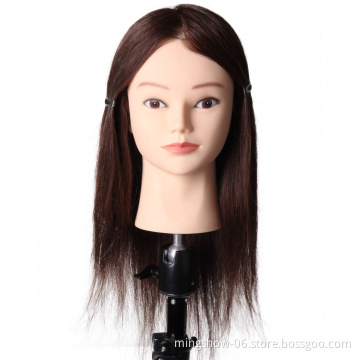 Practice Hairdressing Training Head Super Quality with 100% HUMAN Hair